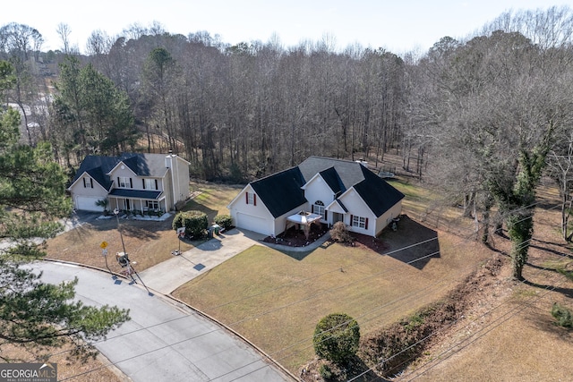 birds eye view of property