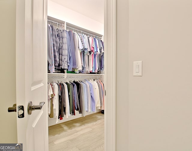 view of closet