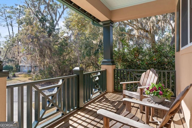 view of balcony