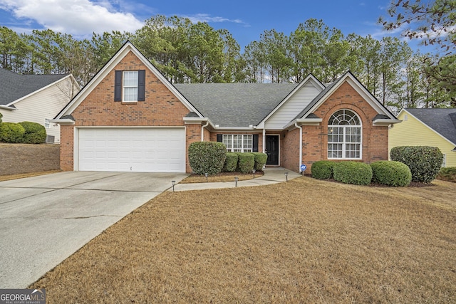 view of property featuring a garage