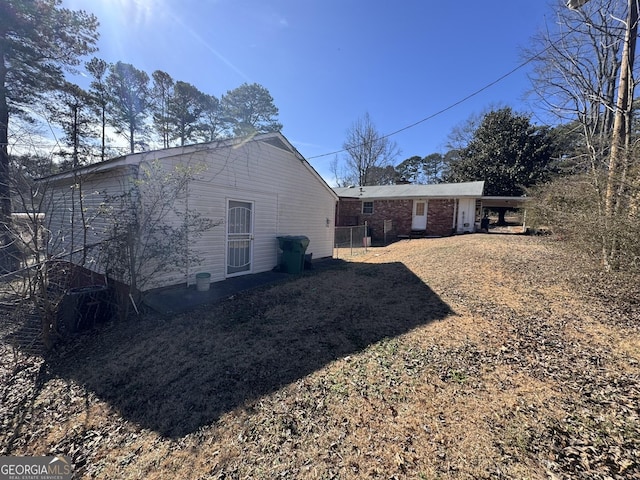 view of back of property