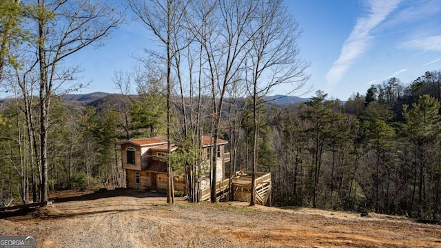 170 Community Hill Dr Unit 54, Blue Ridge, GA 30513 - view of mountain background with a heavily wooded area