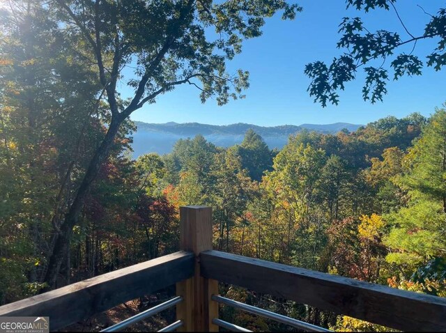 170 Community Hill Dr Unit 54, Blue Ridge, GA 30513 - view of mountain backdrop featuring a heavily wooded area