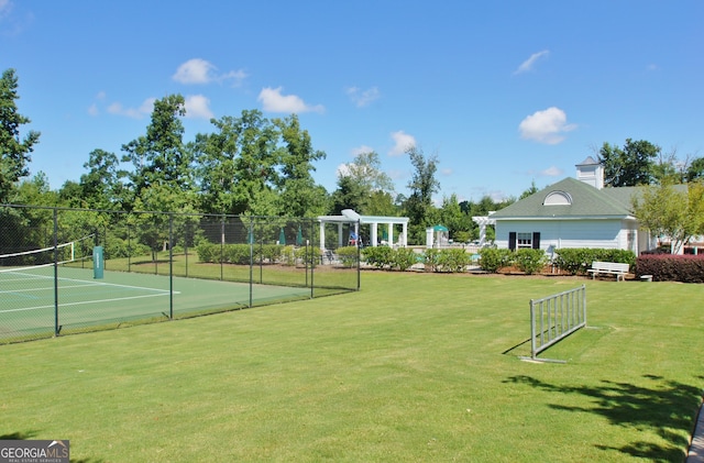 exterior space with a lawn