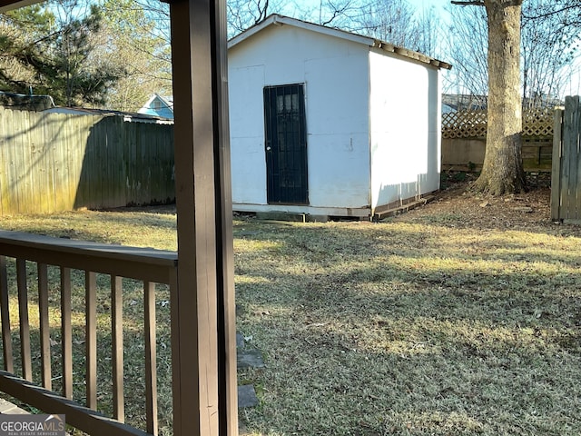 view of outbuilding