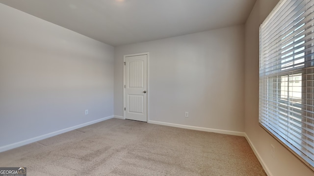 view of carpeted empty room