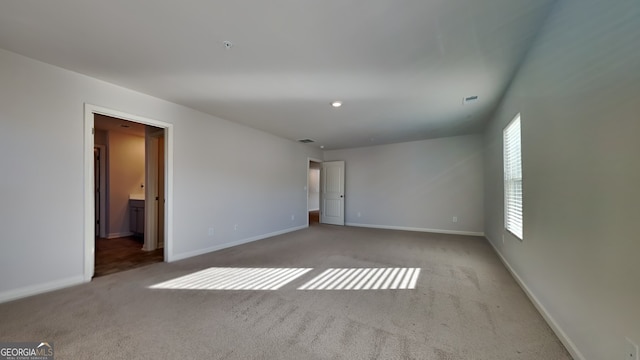 view of carpeted empty room