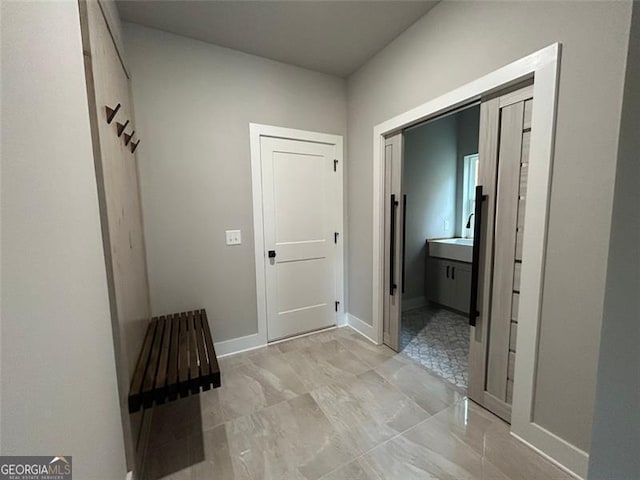 view of mudroom