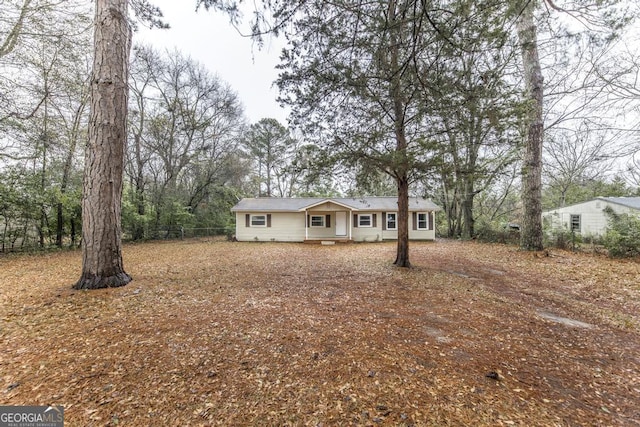 view of ranch-style house