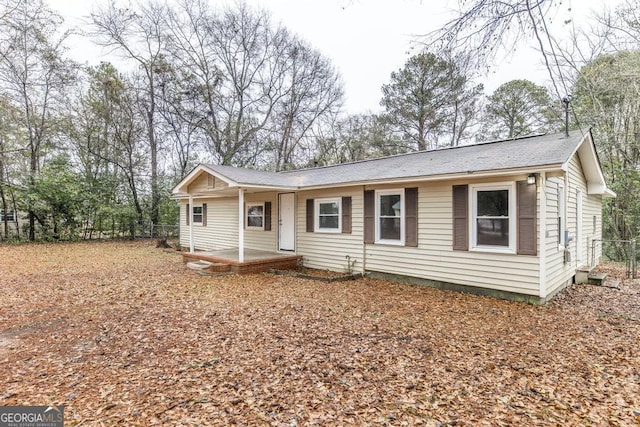 view of ranch-style home