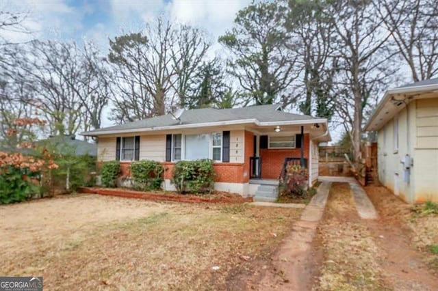 view of ranch-style home