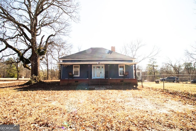 bungalow-style home featuring a porch