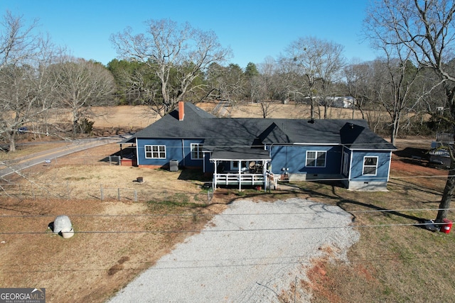 view of front of home