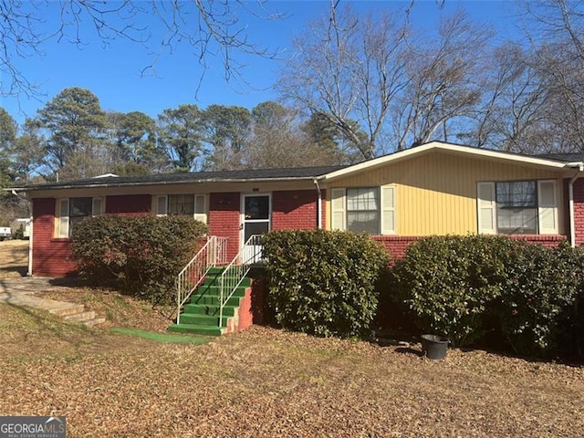 view of ranch-style home