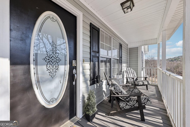 view of sunroom