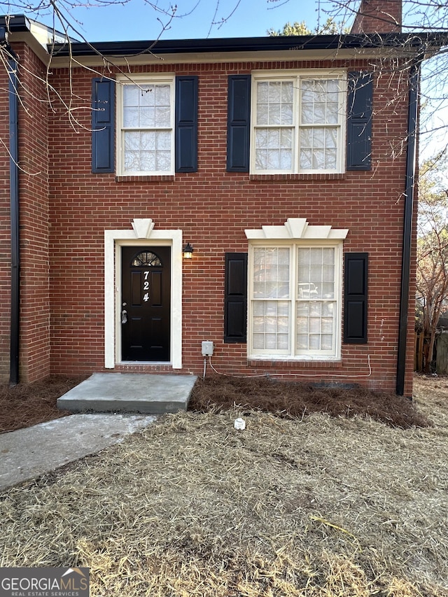 view of colonial home