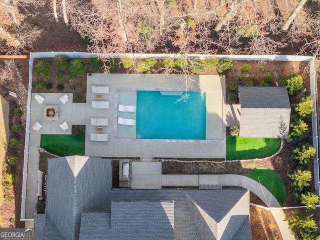 birds eye view of property