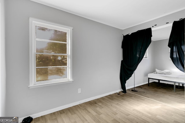 interior space featuring wood-type flooring