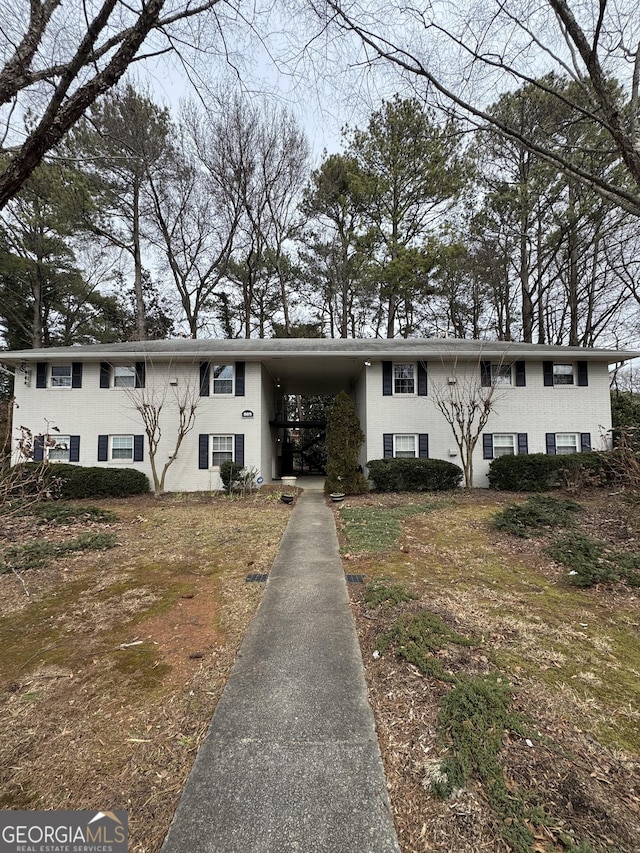 bi-level home with a carport