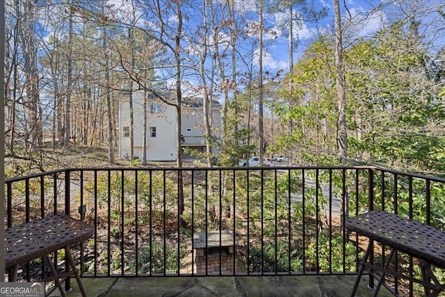 view of balcony