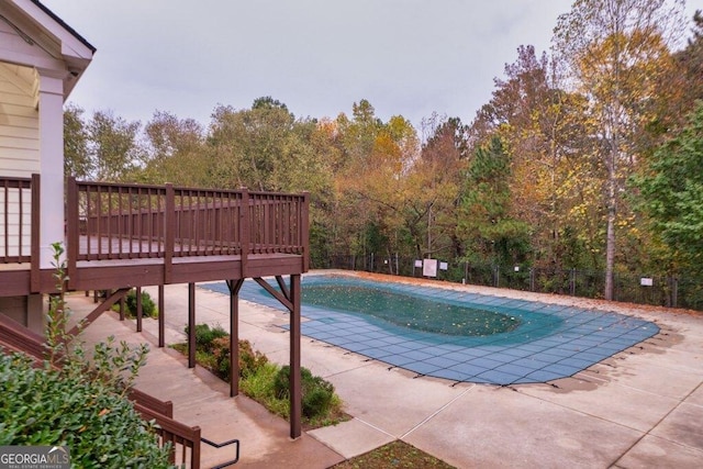 view of pool with a patio