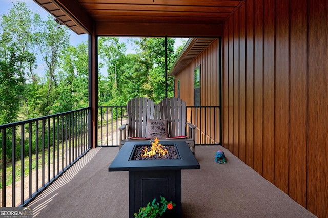 1581 Taylor Town Rd NE, Ranger, GA 30734 - patio / terrace with an outdoor fire pit