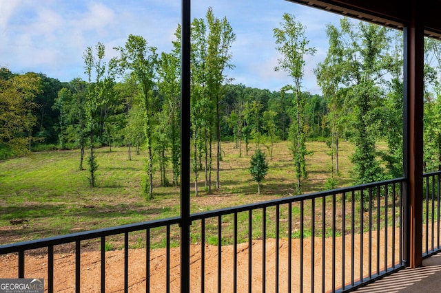 view of balcony