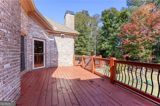 view of wooden terrace