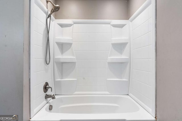 bathroom featuring bathtub / shower combination