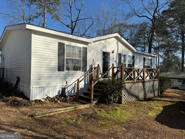 view of manufactured / mobile home