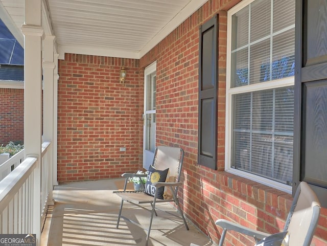 view of balcony