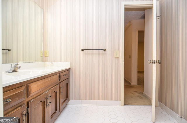 bathroom with vanity