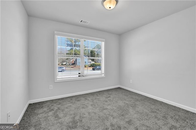 view of carpeted empty room