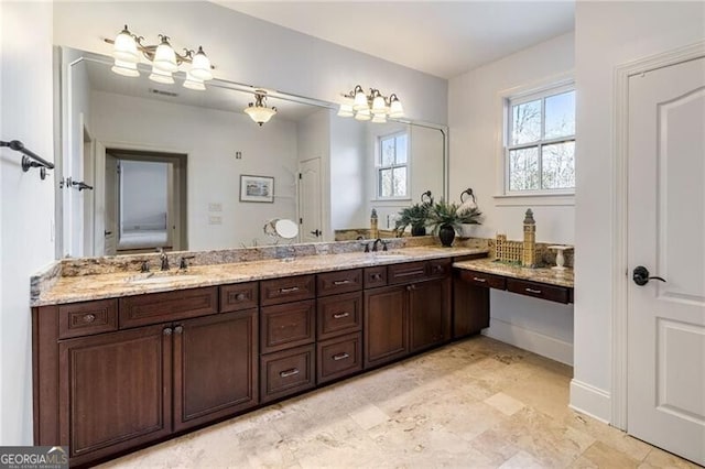 bathroom with vanity