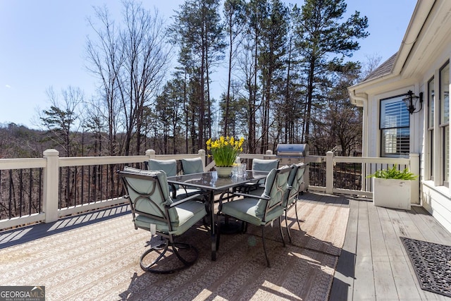 view of wooden terrace