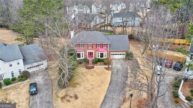 birds eye view of property