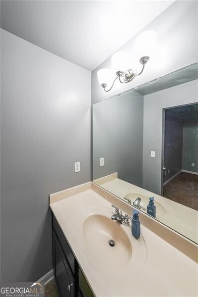 bathroom with vanity