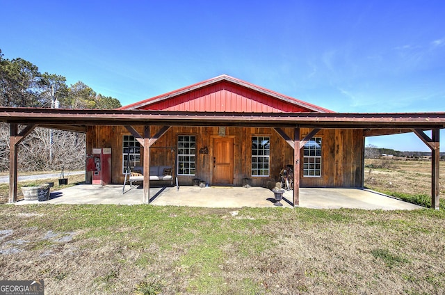 view of back of property