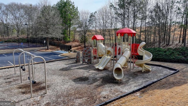 view of jungle gym