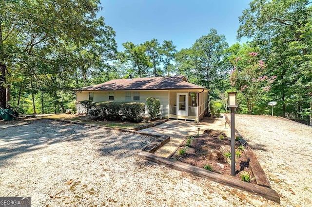 view of front of home