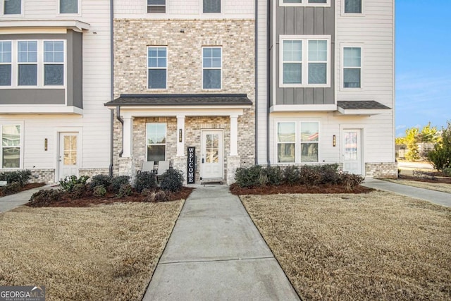 view of property with a front yard