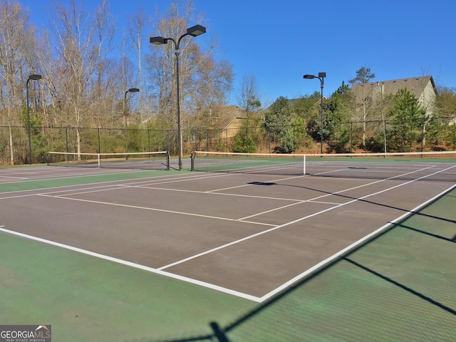 view of sport court