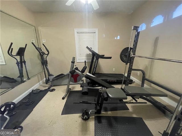 view of exercise room