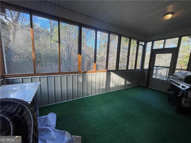 view of sunroom / solarium