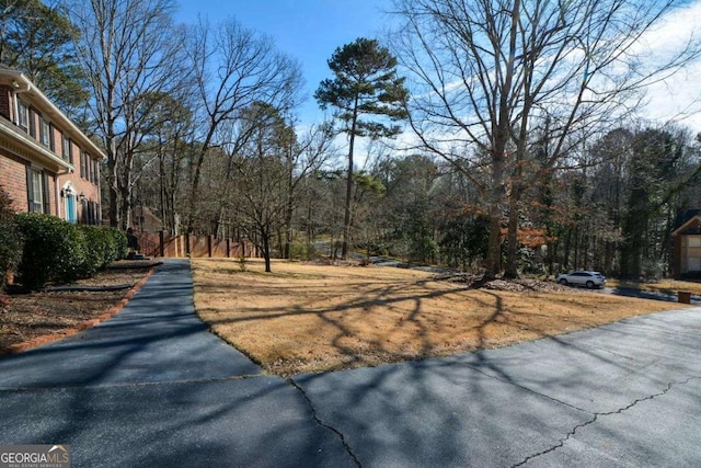 view of road