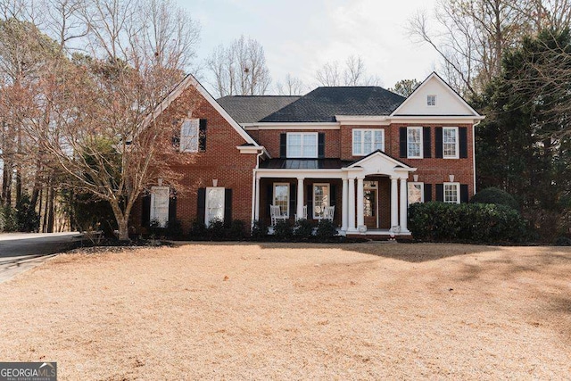 view of front of property with covered porch