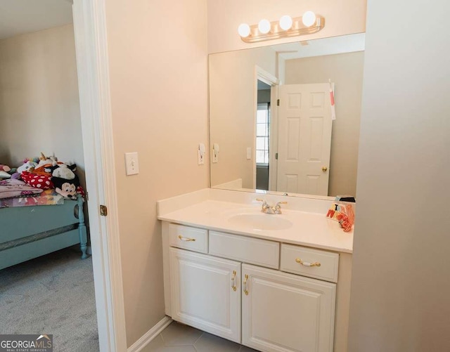 bathroom with vanity