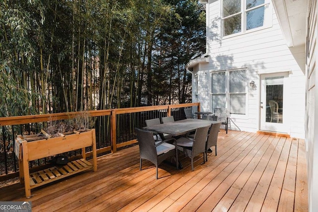 view of wooden terrace