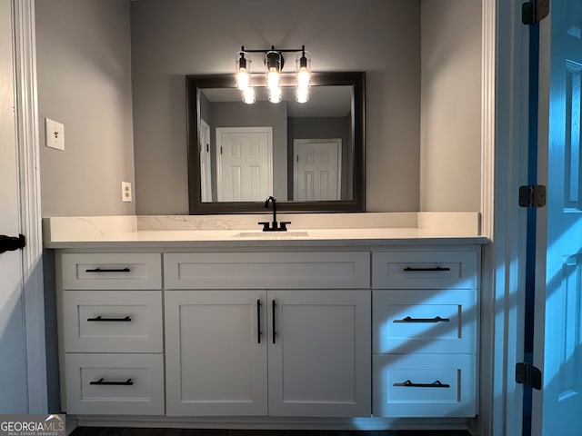 bathroom featuring vanity