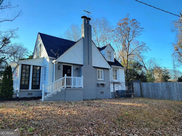 view of rear view of property